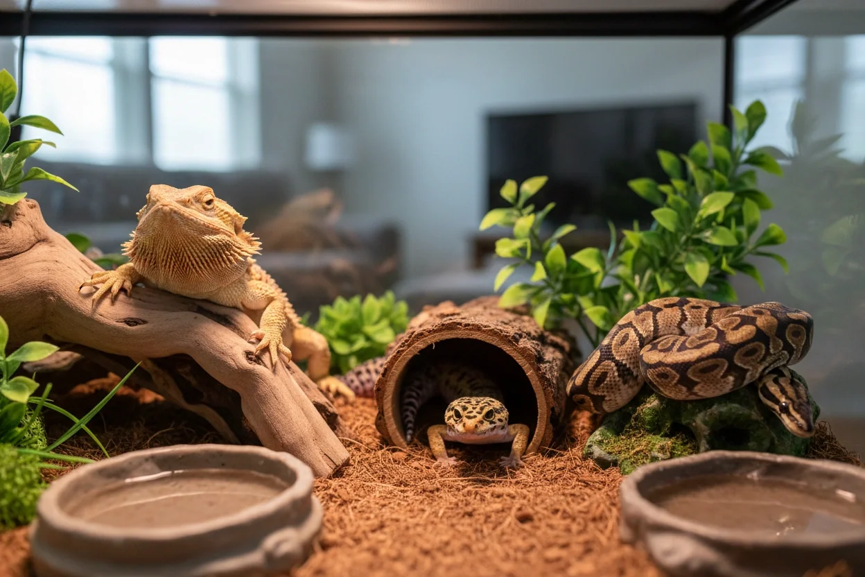 Professional image illustrating Popular Reptile Species for Pet Owners