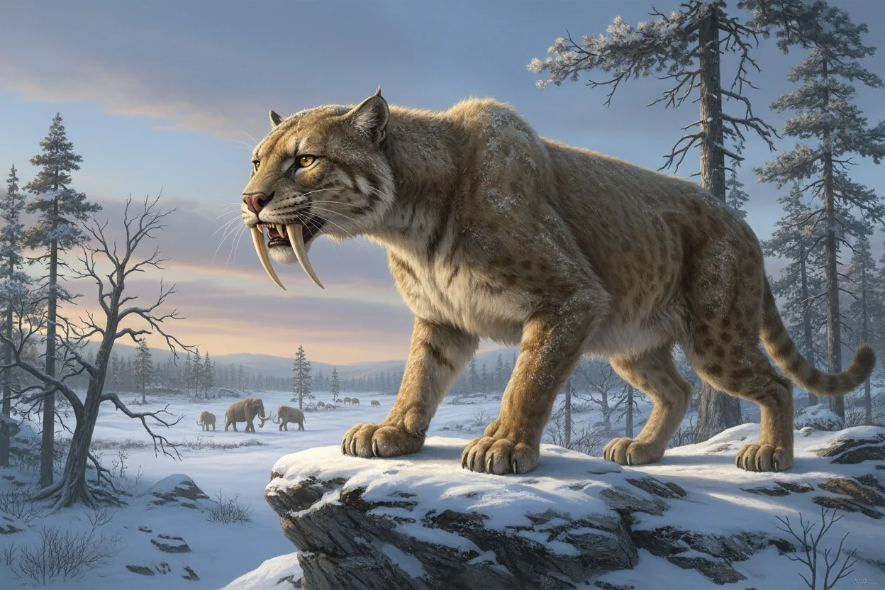 Professional image illustrating 3. Saber-Toothed Cat