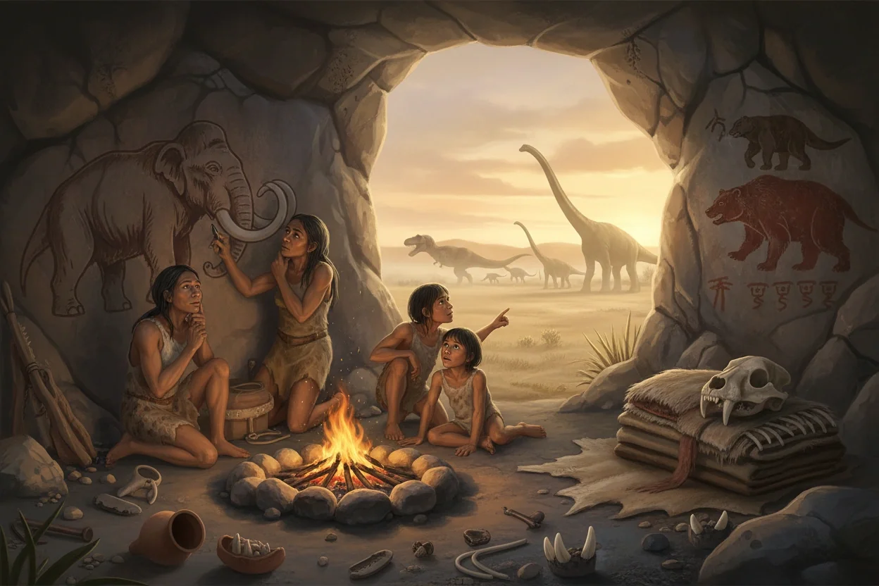 Impact of Prehistoric Animals on Human Evolution
