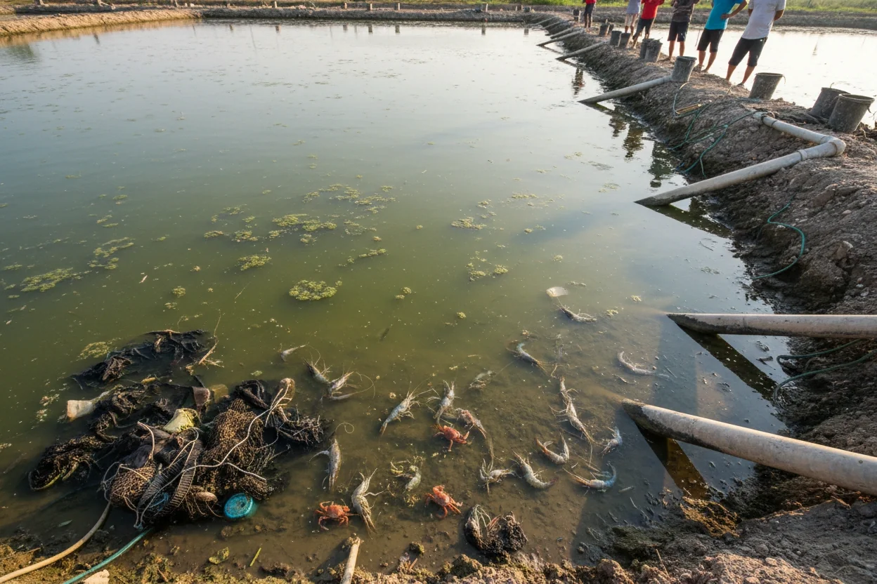Professional image illustrating Common Mistakes to Avoid in Crustacean Farming