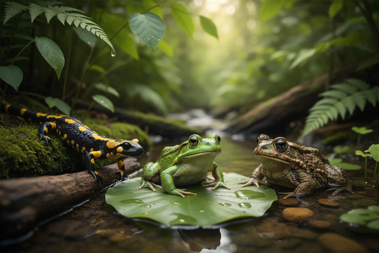 Unique Characteristics of Amphibians: Frogs, Toads & Salamanders
