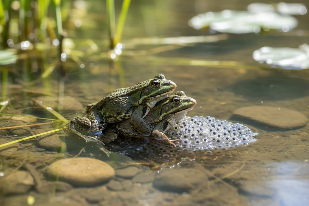 Professional image illustrating The Fascinating Mating Rituals of Amphibians