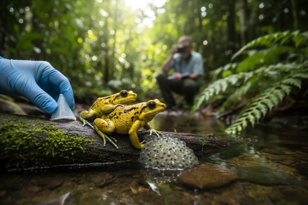 Professional image illustrating How to Help Endangered Amphibians