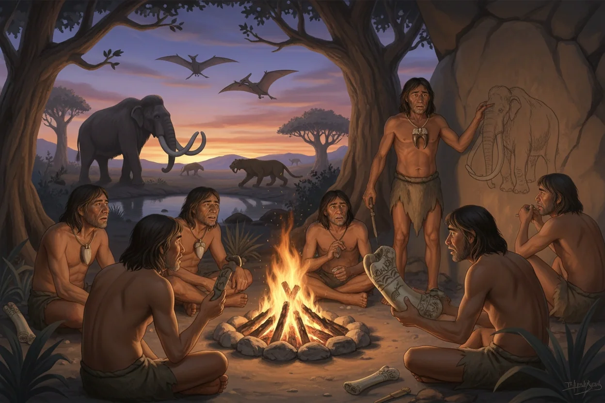 Impact of Prehistoric Animals on Human Evolution