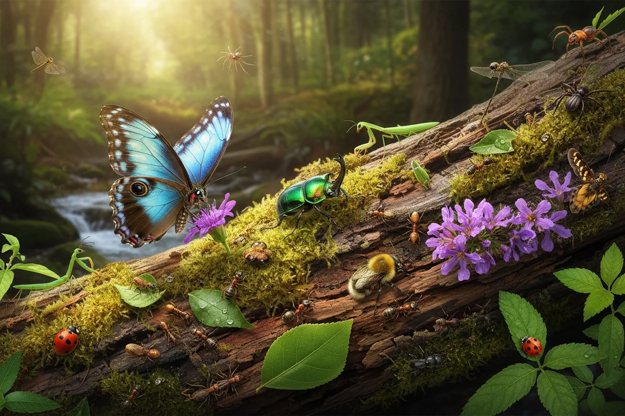 Professional image illustrating The Importance of Insect Biodiversity