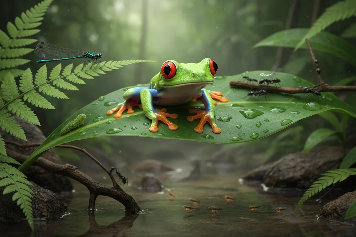 Professional image illustrating The Importance of Amphibians in Ecosystems