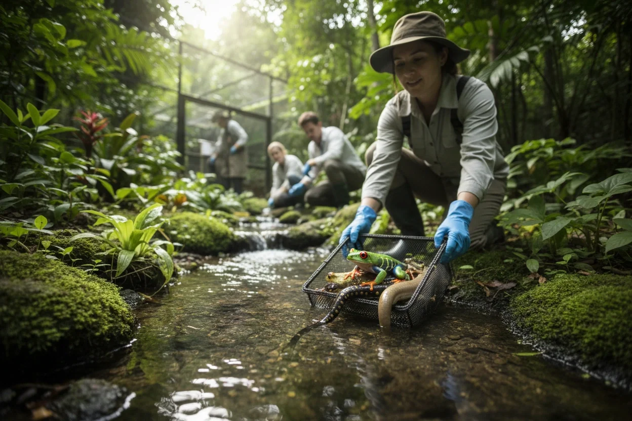 Professional image illustrating Top 10 Amphibian Conservation Efforts to Support