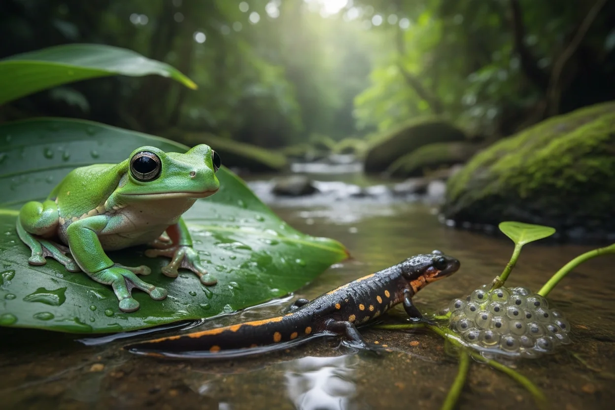 Professional image illustrating The Unique Characteristics of Amphibians