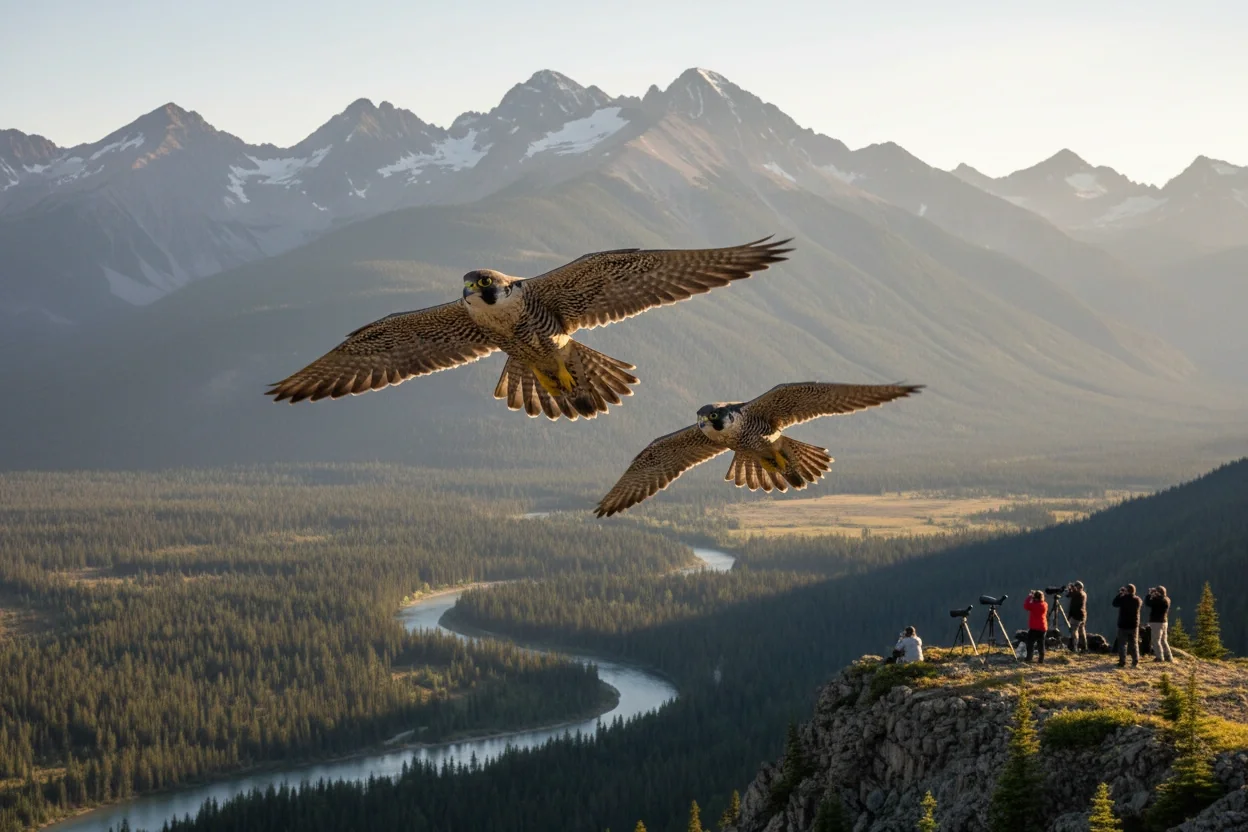 Professional image illustrating Top Birdwatching Tours for Spotting Rare Birds of Prey