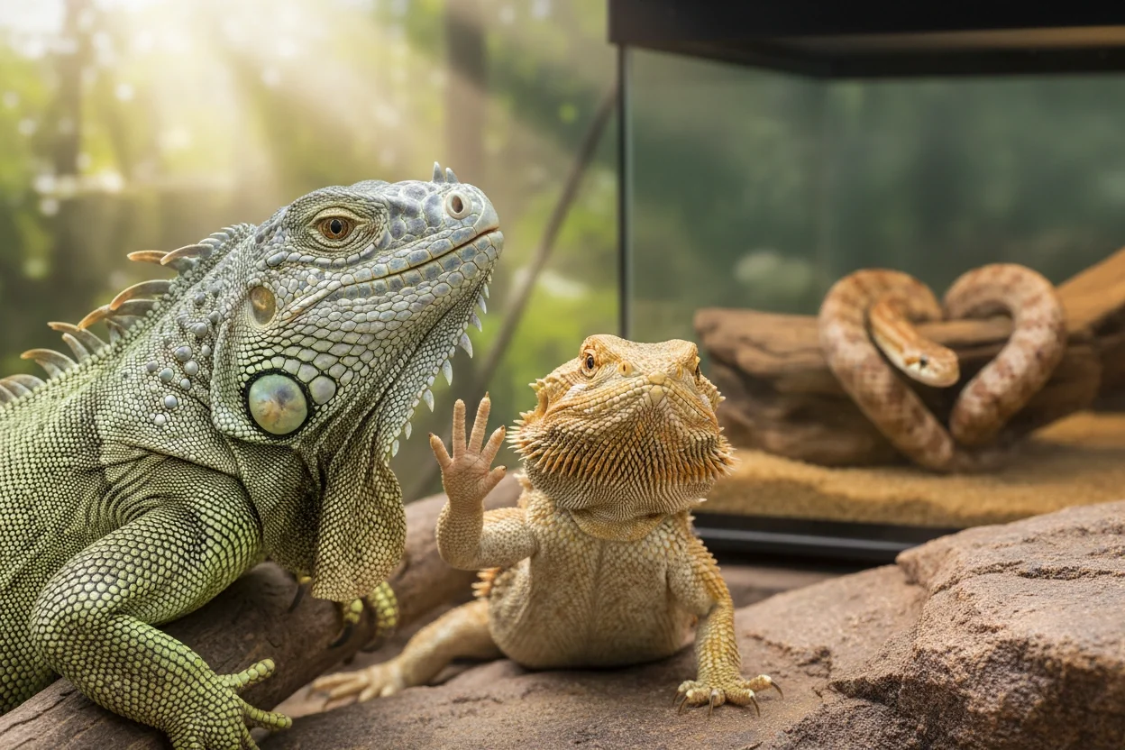 Professional image illustrating Common Misconceptions About Reptile Behavior