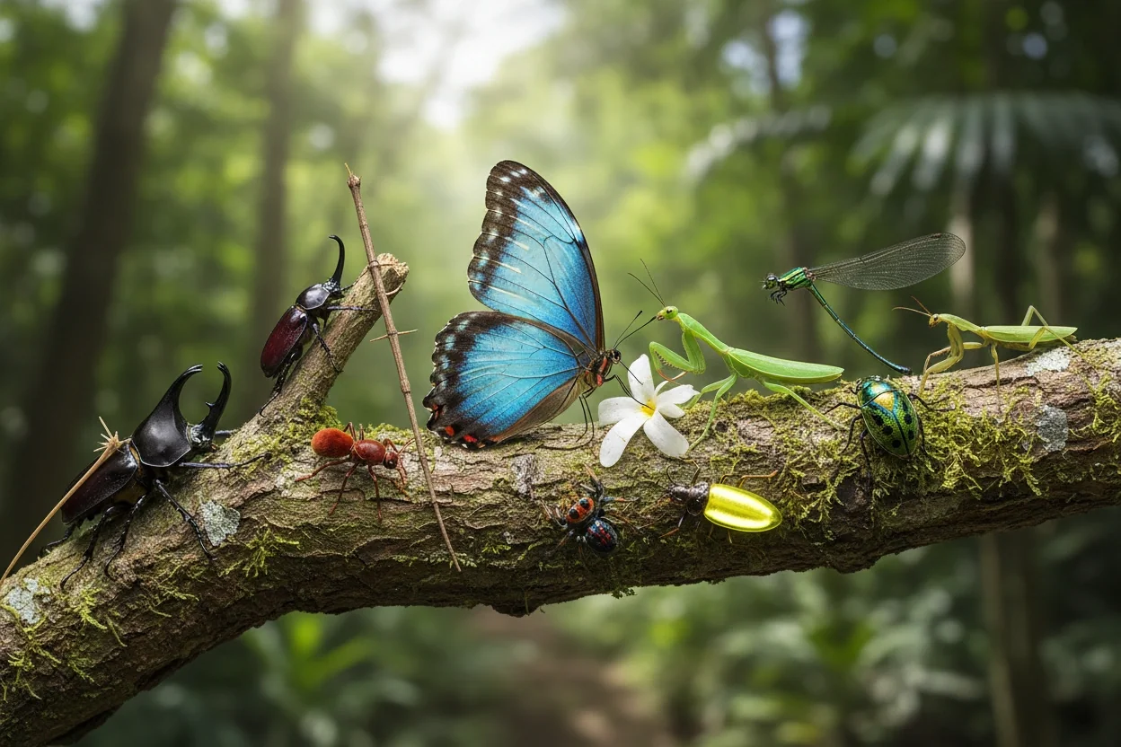 Professional image illustrating Top 10 Most Fascinating Insect Species