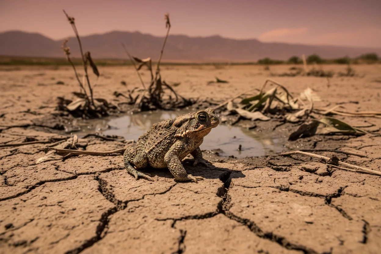 Professional image illustrating The Vulnerability of Amphibians to Climate Change
