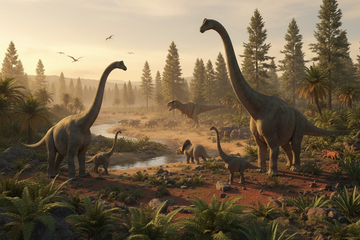 Professional image illustrating The Evolutionary Journey: From Prehistoric Animals to Modern Species