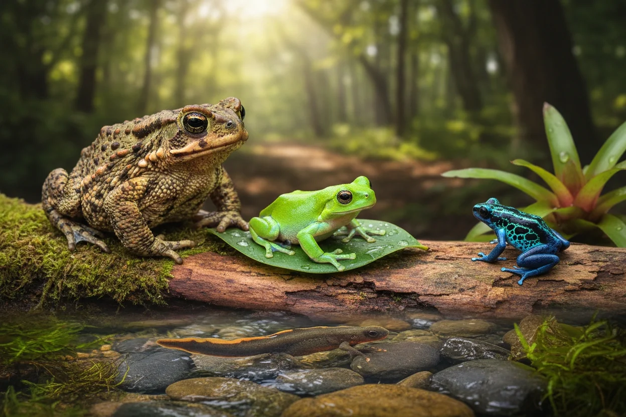 Professional image illustrating Common Misconceptions About Amphibians