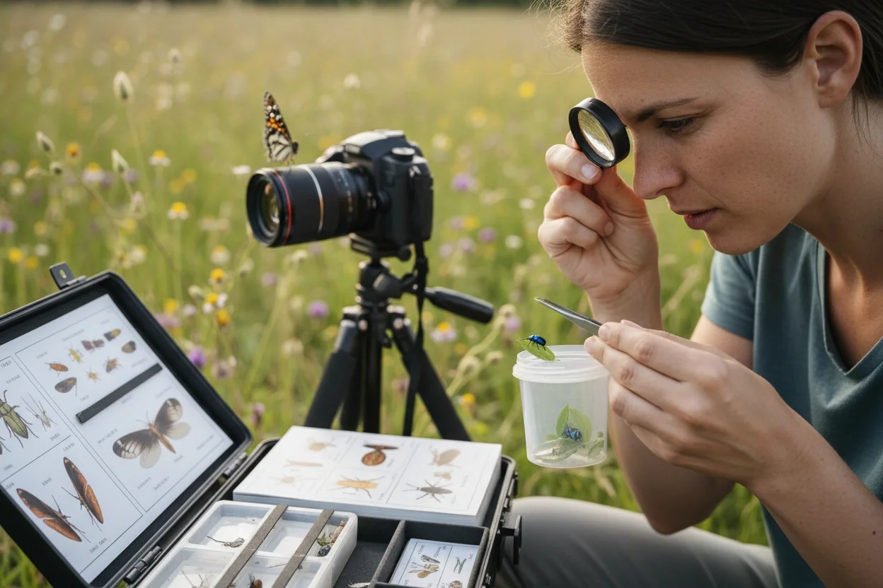 Professional image illustrating Strategies for Insect Species Identification