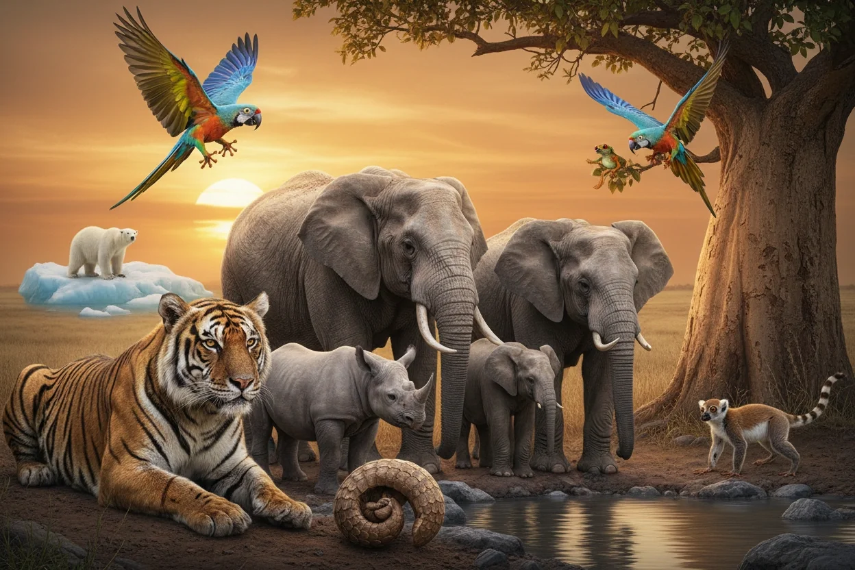Professional image illustrating Top 10 Endangered Animals You Need to Know About