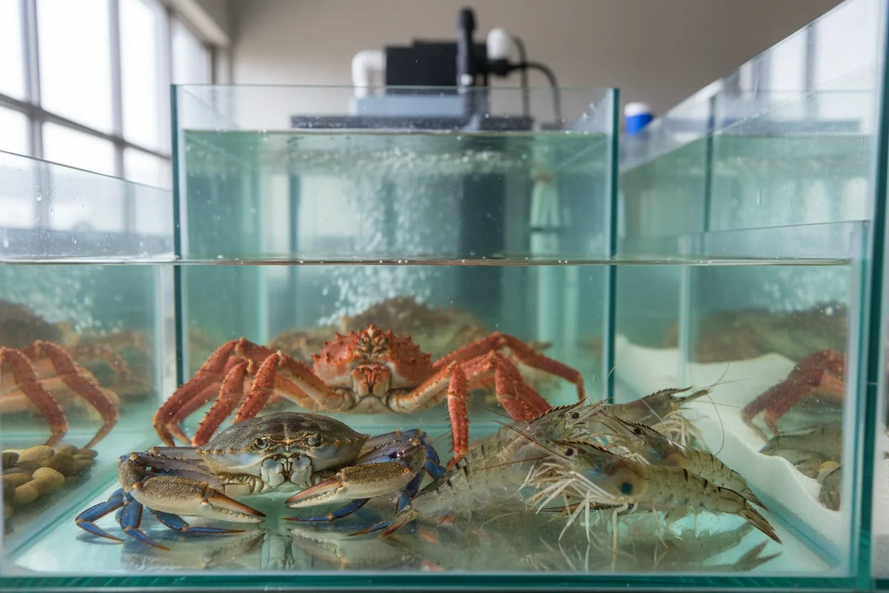 Professional image illustrating Common Misconceptions in Crustacean Aquaculture