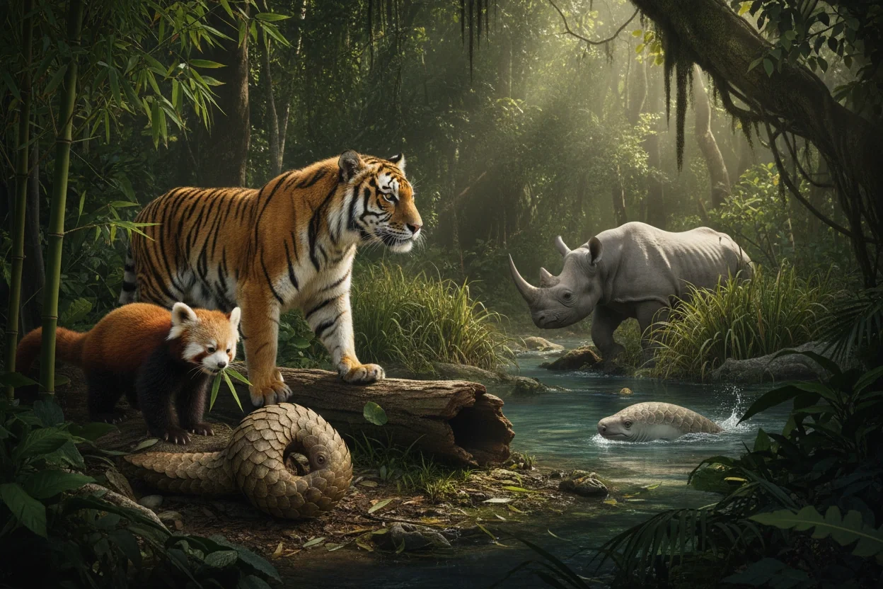 Professional image illustrating Top 10 Endangered Animals You Need to Know About