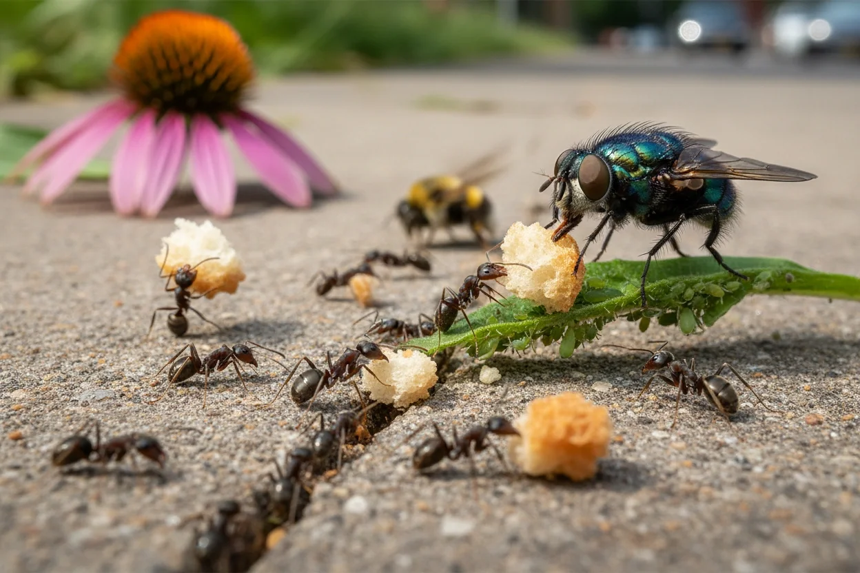 Professional image illustrating Common Misconceptions About Insect Behavior