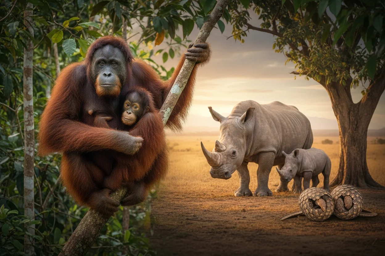 Professional image illustrating Top 10 Endangered Animals You Need to Know About
