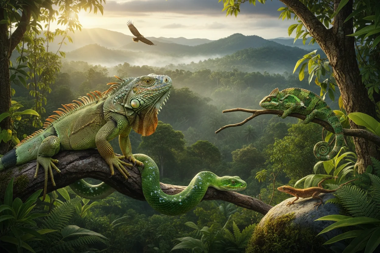 Professional image illustrating The Role of Reptiles in Ecosystems