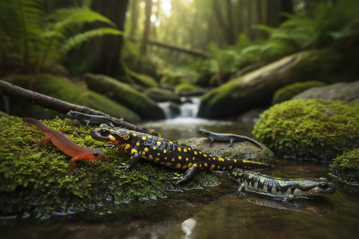 Professional image illustrating Top Salamander Types