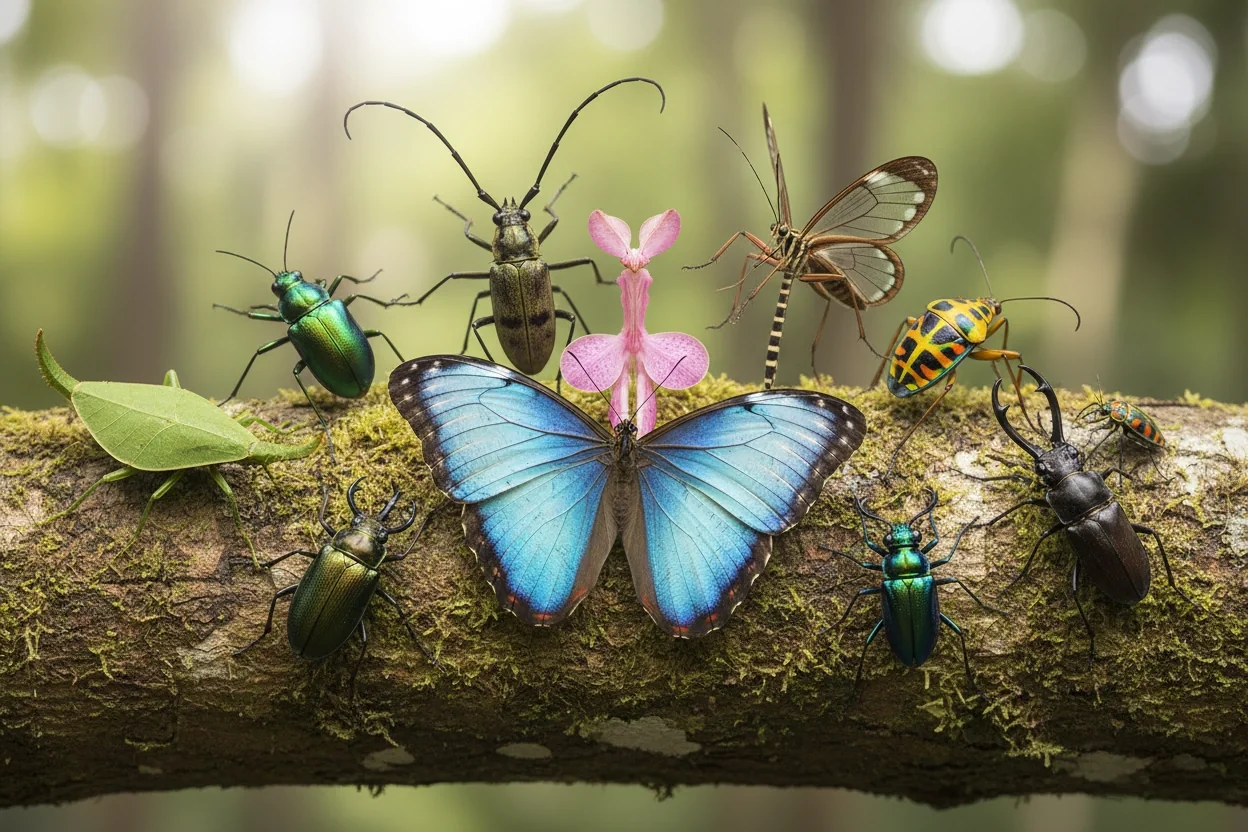 Professional image illustrating Top 10 Most Fascinating Insect Species