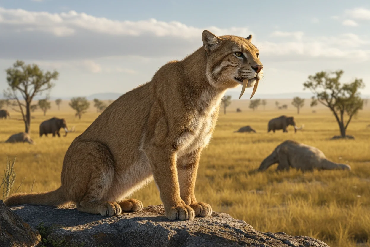 Professional image illustrating 3. Saber-Toothed Cat